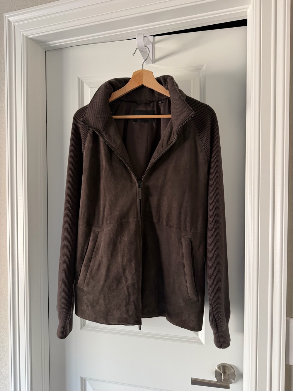 Emporio Armani Dark Brown Jacket with Silver Tag
